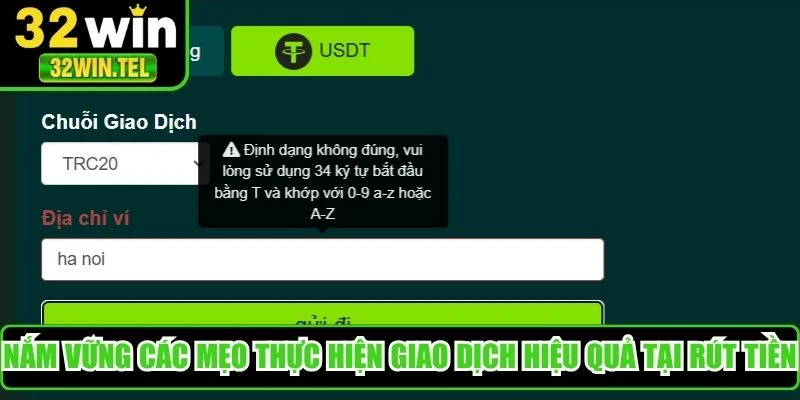Nắm vững các mẹo thực hiện giao dịch hiệu quả tại rút tiền 32WIN